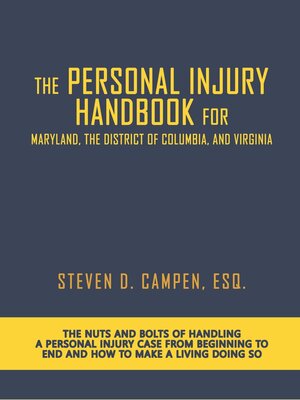 cover image of The Personal Injury Handbook for Maryland, the District of Columbia, and Virginia